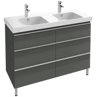 Тумба серый антрацит глянец 117 см Jacob Delafon Odeon Up EB995-442