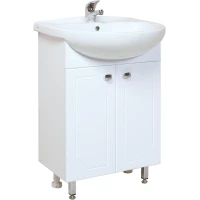 Тумба с раковиной белый глянец 50 см Onika Канны 105003 + 1WH110243