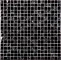 Стеклянная плитка мозаика No-193  стекло (1,5*1,5*8) 30,5*30,5