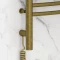 Полотенцесушитель электрический 1000x400 состаренная бронза МЭМ левый, перемычка выгнутая Сунержа Богема 3.0 05-5802-1040 - 3