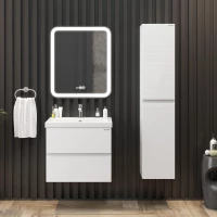 Комплект мебели белый глянец 70 см Onika Эвада 107061 + 1WH302250 + 206085