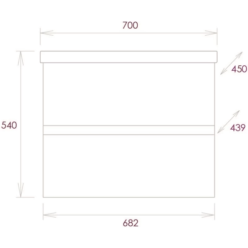 Комплект мебели белый глянец 70 см Onika Эвада 107059 + UM-COM70/1 + 206085