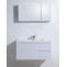 Зеркальный шкаф 100х50 см белый глянец BelBagno BB1000PAC/BL - 4
