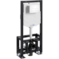 Инсталляция для унитаза WasserKRAFT Dill 61 61TLT.010.ME.WH03 с кнопкой смыва, белый