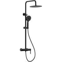 Душевая система GID Aira L020-BM-ND3 250 мм, со смесителем, черный матовый