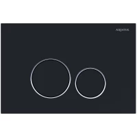 Кнопка смыва Aquatek KDI-0000020 для инсталляции, черный матовый/хром/черный матовый