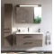 Зеркальный шкаф 90x75 см серо-коричневый глянец Verona Susan SU605G16 - 4