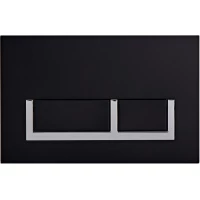 Кнопка смыва Olive’S Sierra SR419B для инсталляции, черный матовый/хром