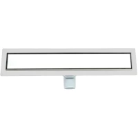 Душевой трап (лоток) ALMAes Laguna LG50WH 50 см, с решеткой, щелевой, белый