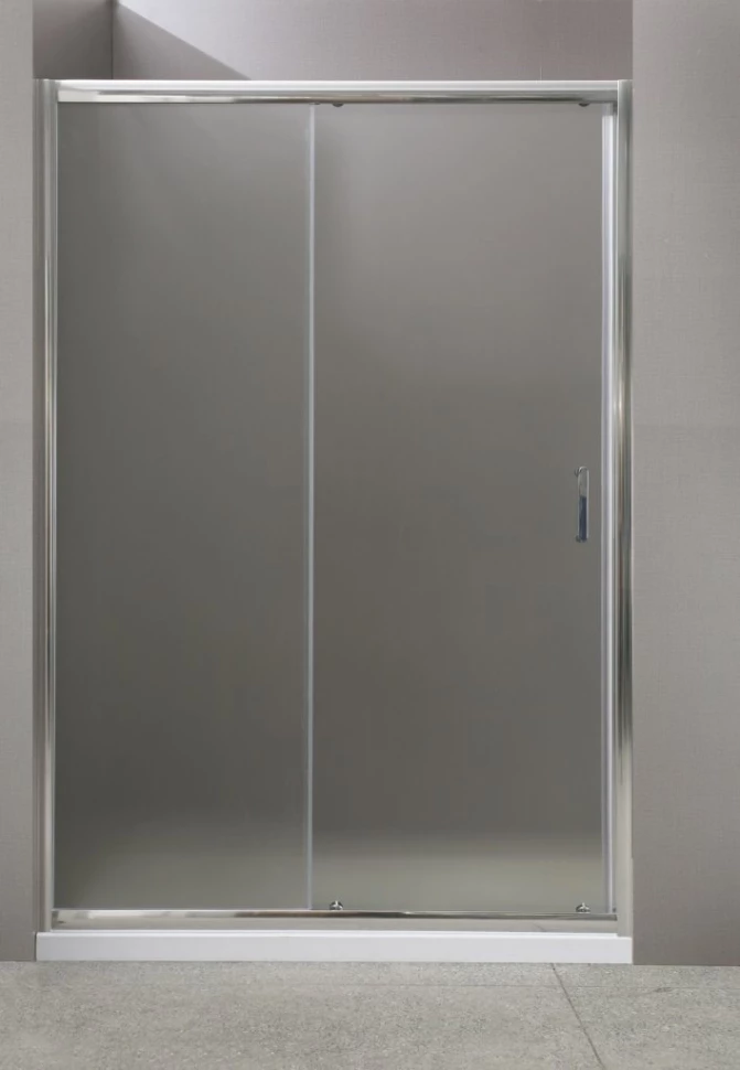 Душевая дверь 115 см BelBagno UNO-BF-1-115-P-Cr текстурное стекло - фото 1