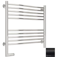 Полотенцесушитель электрический 600x600 темный титан муар МЭМ левый Сунержа Флюид 2.0 15-5220-6060