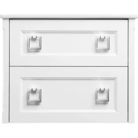 Тумба с раковиной белый матовый 77,6 см ASB-Woodline Рома 4607947232097 + 27654