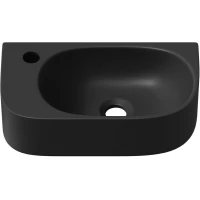 Раковина Lavinia Boho Bathroom Sink 33311050 40x22 см R, рукомойник, черный матовый