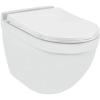 Унитаз подвесной Jaquar Solo SLS-WHT-6953BIUFSM безободковый, с сиденьем микролифт, белый