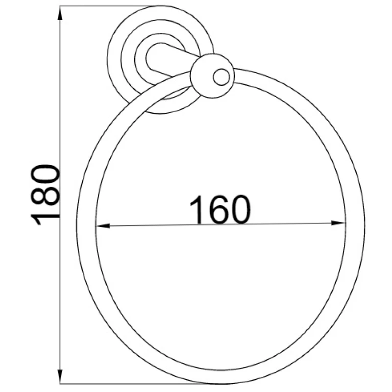 Кольцо для полотенец Boheme Imperiale 10405
