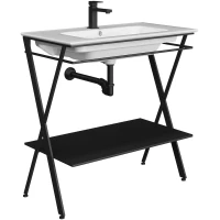 Консоль для раковины черный матовый Kerama Marazzi Piano Next PIA.N.85\BLK