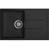 Кухонная мойка GranFest Quadro 780L 77x49,5 см, черный
