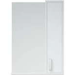 Изображение товара зеркальный шкаф 50x70 см белый глянец/белый матовый r corozo колор sd-00000683