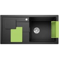 Кухонная мойка Blanco Sity XL 6S InFino антрацит/киви 525060