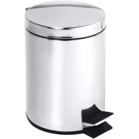 Мусорное ведро Bemeta104315082 20л, с педалью, хром