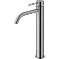 Смеситель для раковины Paffoni Light LIG081ST без донного клапана, нержавеющая сталь