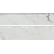 Плинтус Коррер белый глянцевый обрезной 30x15x1,7