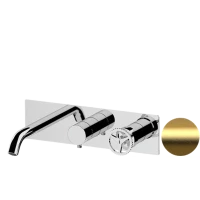 Смеситель для ванны Remer Chrono CH54D3BG встраиваемый, золотой матовый