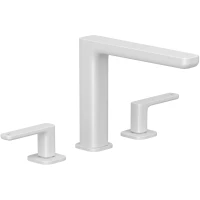 Смеситель для раковины Kludi Renon 423935375 с донным клапаном, белый матовый