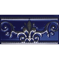 Бордюр Cenefa Cobalto Silver 10х20