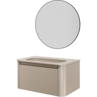 Комплект мебели Armadi Art Voi Daphne 782-080-D + 786-080-D без отв. + 545-80-B 82 см, подвесной, бежевый матовый