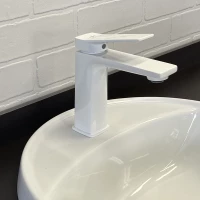 Смеситель для раковины Comforty FC071A-CKBT 00-00006495 белый глянец