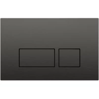 Кнопка смыва Boheme 664-GM для инсталляции, графит матовый