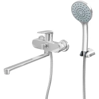 Смеситель для ванны Rush Nevis NE1735-51 универсальный, с душевым гарнитуром, хром