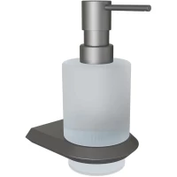 Дозатор для жидкого мыла Knotlor Space LD103GM 200 мл, настенный, вороненая сталь