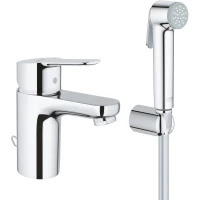 Смеситель для раковины с гигиеническим душем Grohe BauEdge 23757000