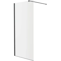 Душевая перегородка Knotlor Velum WI100CG0GM 100 см, профиль вороненая сталь, стекло прозрачное