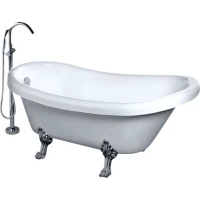 Акриловая ванна Gemy G9030 C 175x82 см, отдельностоящая, белый