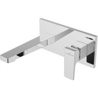 Смеситель для раковины Villeroy & Boch Architectura Square TVW12500300061 встраиваемый, с донным клапаном, хром