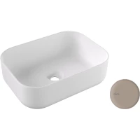 Раковина-чаша Alice Unica 32190119 50x37 см, накладная, серый матовый