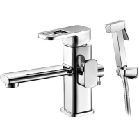 Смеситель для раковины с гигиеническим душем Elghansa Mondschein New 1602233-BM02