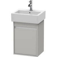 Тумба бетонно-серый матовый 40 см Duravit Ketho KT6630L0707