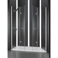 Душевая дверь складная Cezares Elena 153 см текстурное стекло ELENA-W-BS-22-160-P-Cr