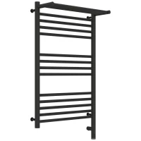 Полотенцесушитель электрический 800x500 темный титан муар МЭМ правый Сунержа Богема с полкой 3.0 15-5807-8050