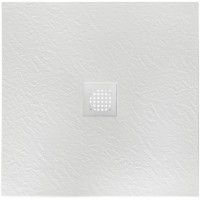 Душевой поддон BelBagno Uno TRAY-MR-UNO-A-80-35-W-BO 80x80 см, из литьевого мрамора, квадратный, белый
