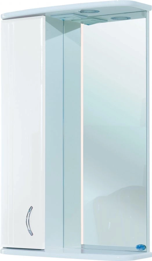 Зеркальный шкаф 50x72 см белый глянец L Bellezza Астра 4614906002011