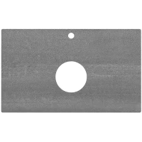 Столешница 80 см серый матовый для накладных раковин Kerama Marazzi Plaza Next Про Дабл PL1.DD500600R\80