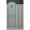 Душевая дверь распашная Cezares Retro 120 см матовое с прозрачным узором RETRO-A-B-11-120-PP-Cr-L - 1