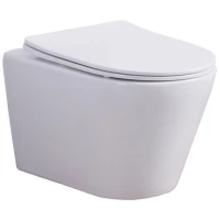 Унитаз подвесной Esbano Clavel ESUPCLAVW безободковый, с сиденьем микролифт, белый