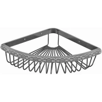 Полка для ванной Zorg Antic AZR U-2 SL 29,7x20,4 см, угловая, серебро