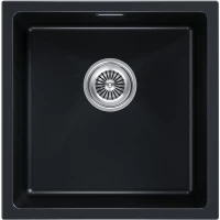 Кухонная мойка Paulmark Lumi LU45-BLM 45,5x46 см, черный металлик